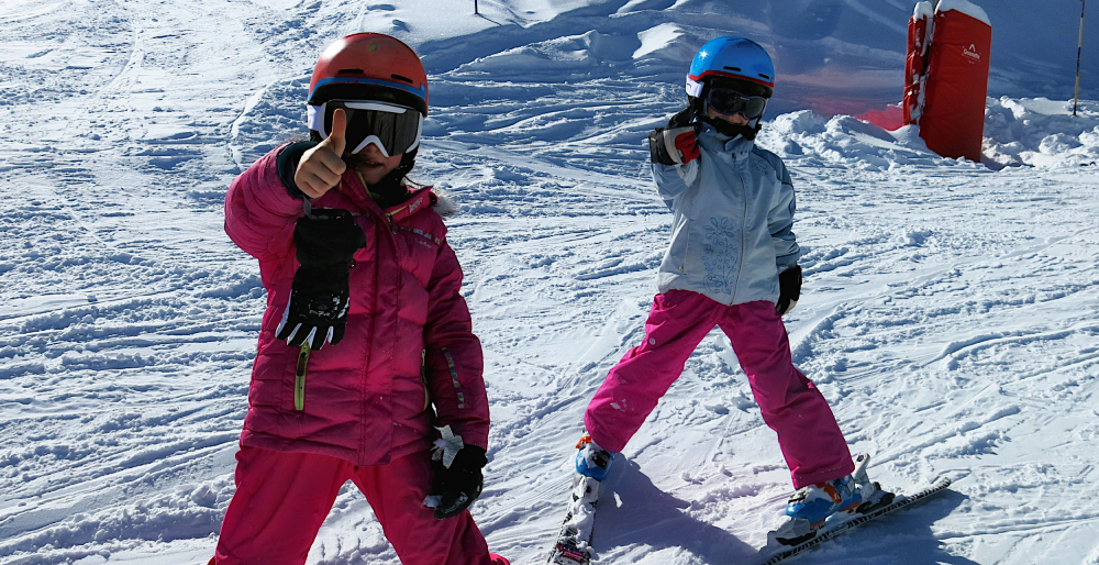 Enfants débutant en ski Gourette