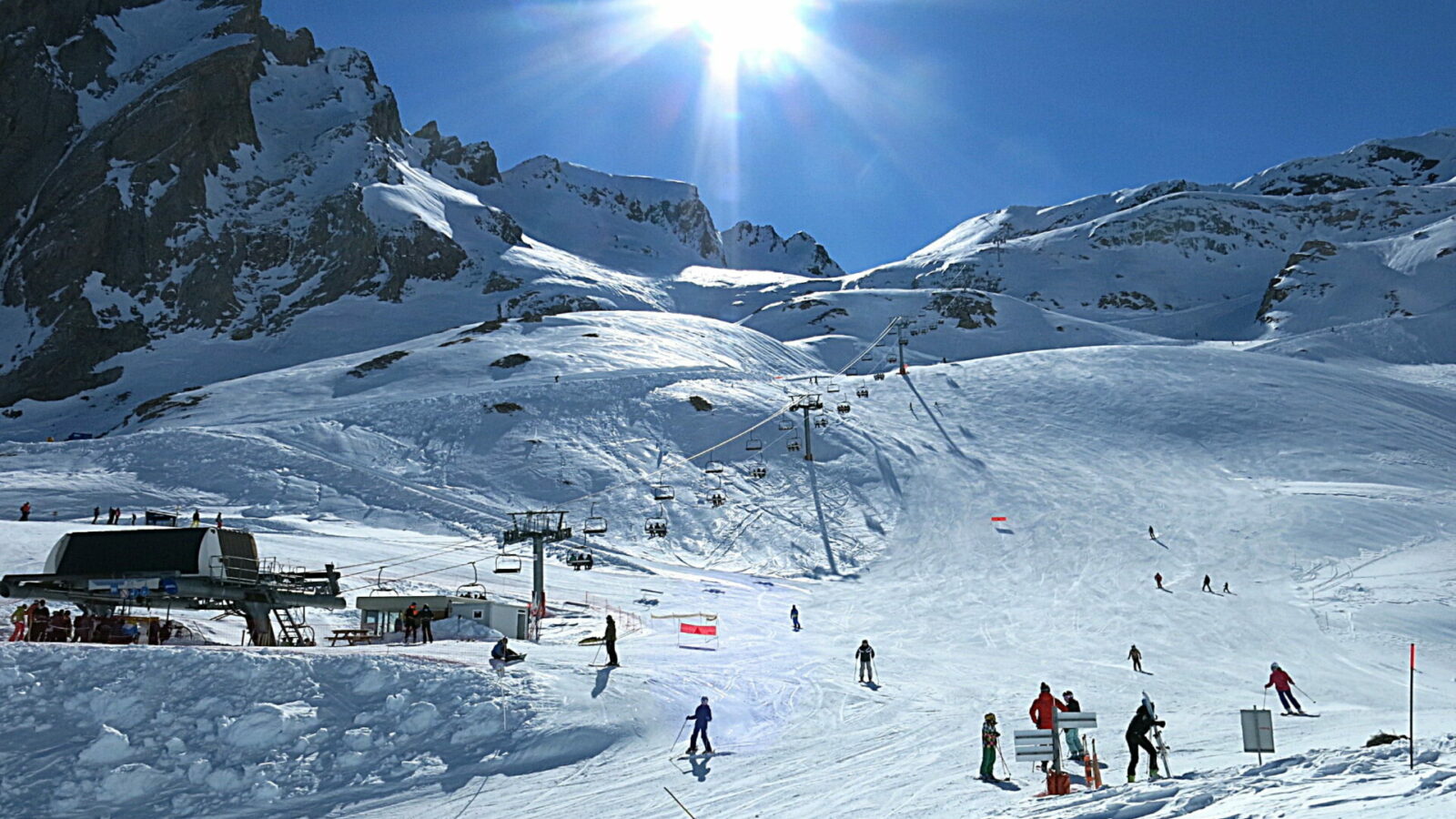 Télésiège d'Anglas secteur Pène Blanque à Gourette
