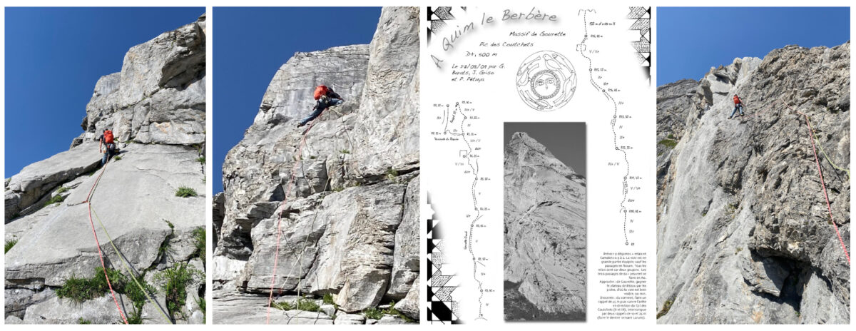 Topo A Quim Le Berbere escalade Gourette