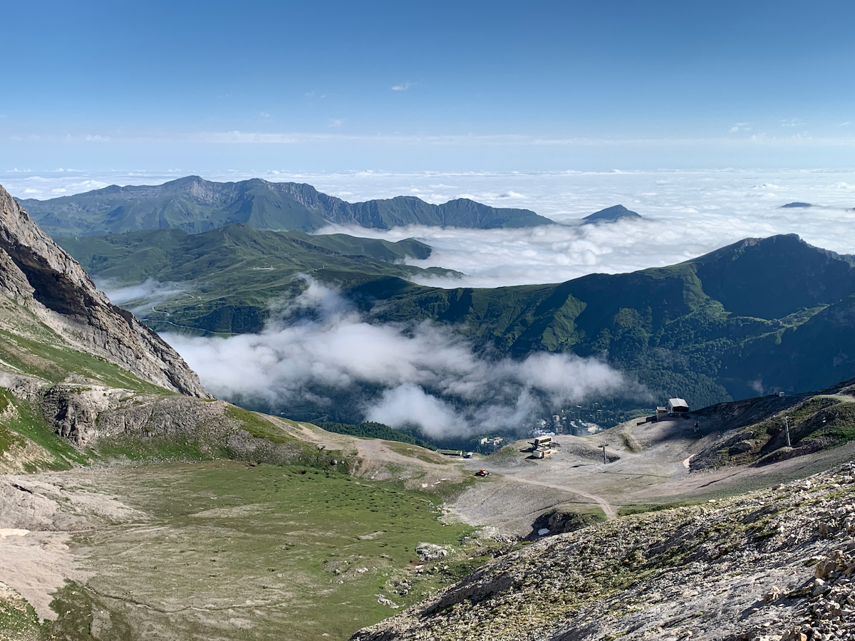 Vers les lac de Plaa Ségouné depuis le télésiège de Plaa Ségouné