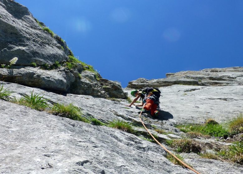 Voies naturelles d’escalade Gourette