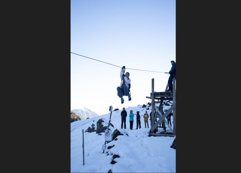 Grandes Tyroliennes l’Hiver