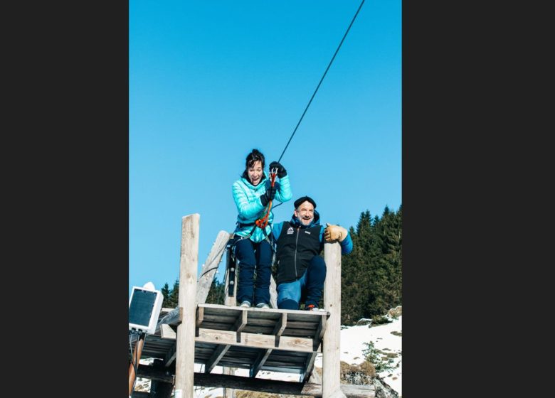 Grandes Tyroliennes l’Hiver