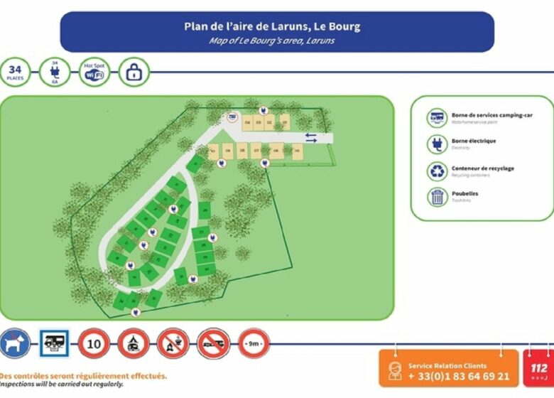 Aire de camping-cars de Laruns – Centre-Bourg