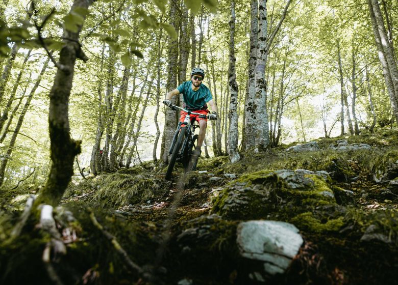 Verleih von Klettersteig- und Enduro-Mountainbike-Ausrüstung