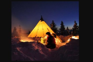 Night in a Tipi tent