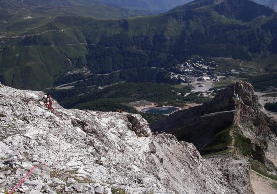 Voies naturelles d’escalade Gourette