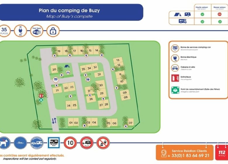 Aire de camping-car « Camping de mon Village »