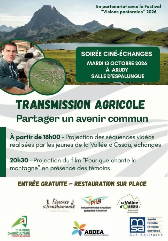 Projection : Transmission agricole – partager un avenir commun