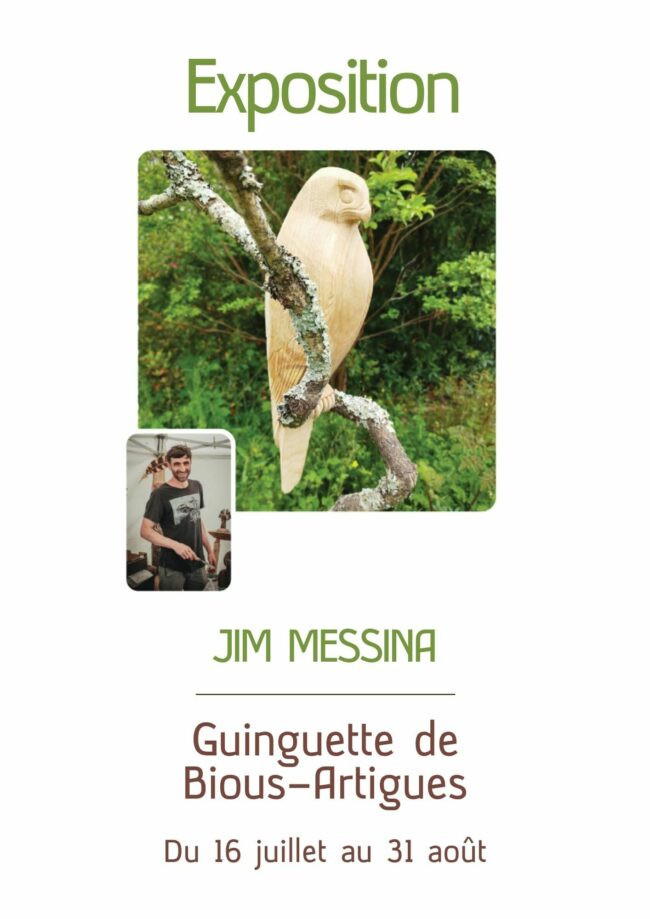 Exposition : Jim Messina – sculpture sur bois