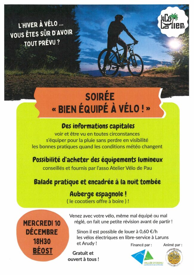 Atelier : S’équiper pour l’hiver à vélo