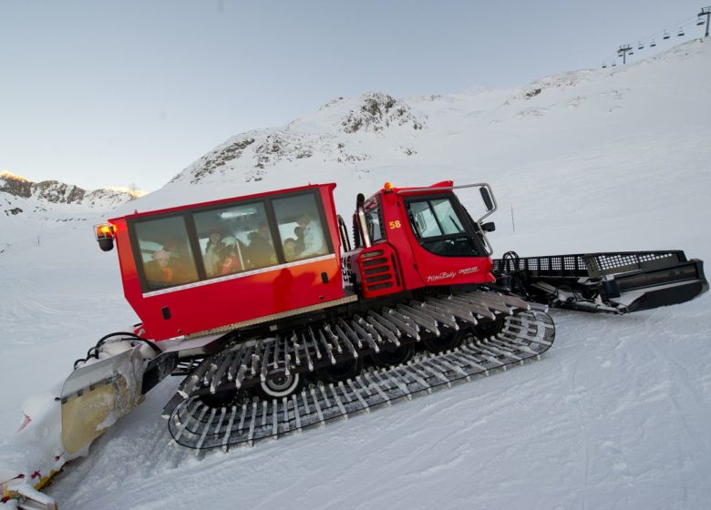 Snow groomer ride