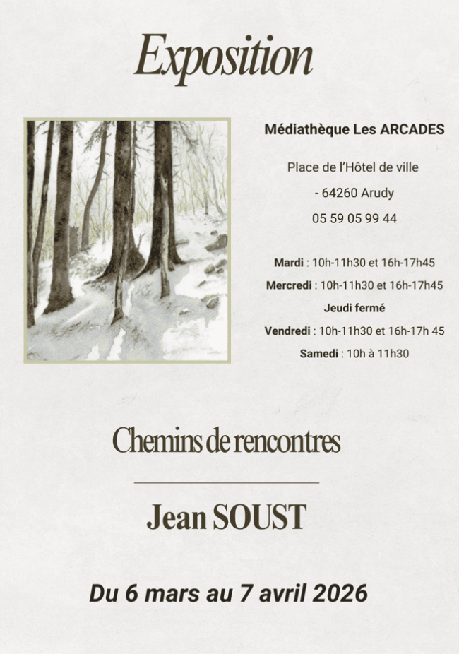 Exposition : Chemins de rencontres – Jean Soust