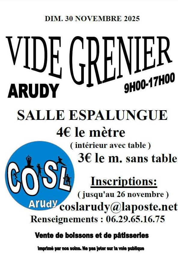 Vide Grenier du COSL – Arudy