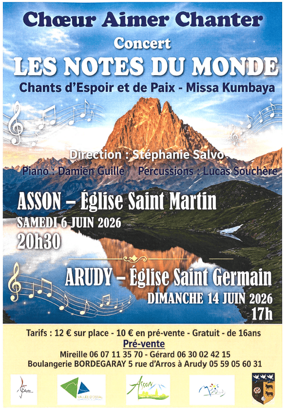 Concert : Choeur Aimer chanter – Les notes du monde