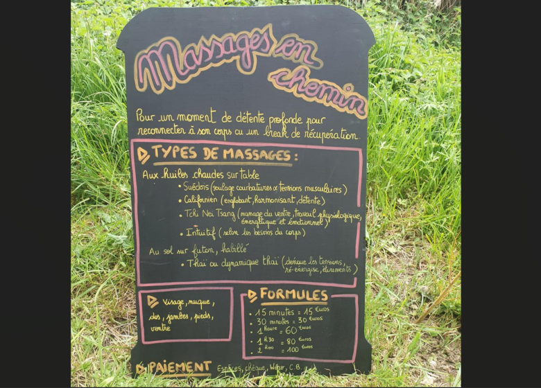 Massages en chemin