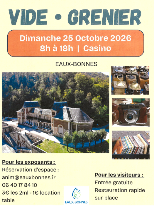 Vide grenier aux Eaux-Bonnes