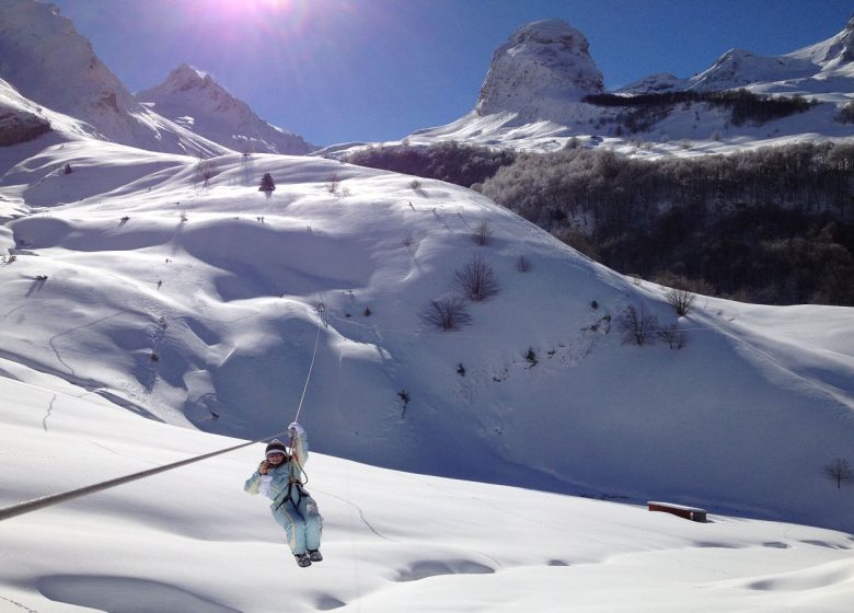 Grandes Tyroliennes l’Hiver