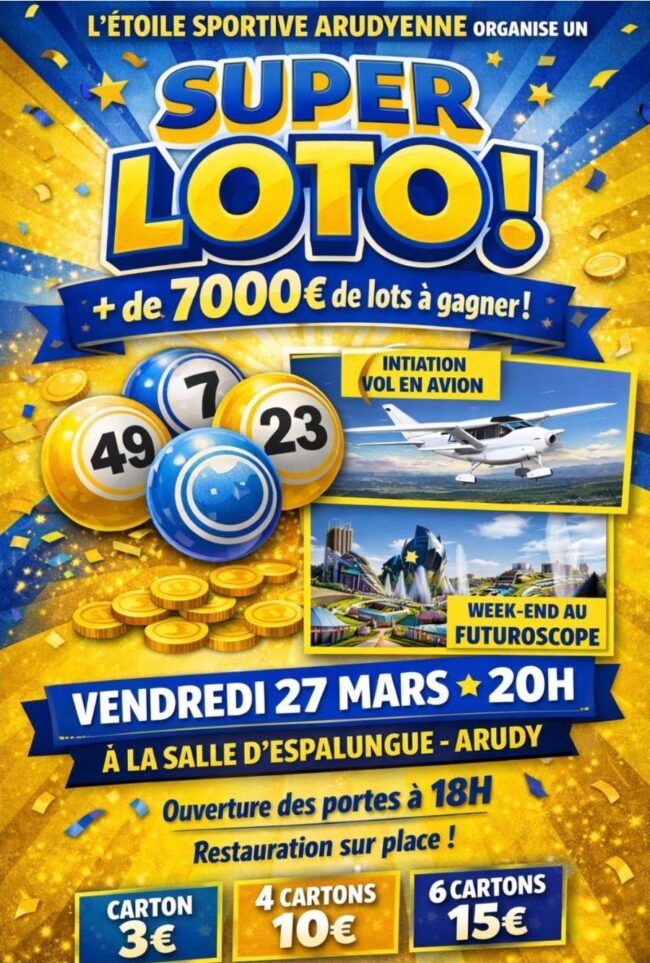 Super loto de l&rsquo;Étoile Sportive Arudyenne
