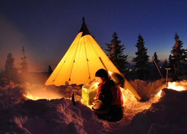 Comme un indien à la neige