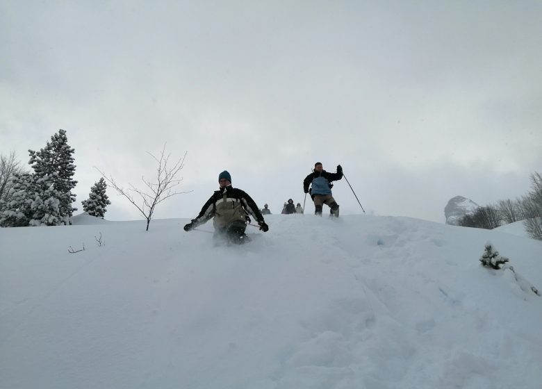 1/2 Tag Schneeschuhwandern und Entdecken mit CAMINAM