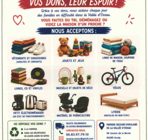 Secours Populaire de la Vallée d’Ossau