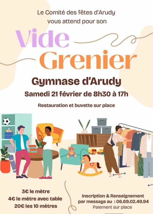 Vide grenier du comité des fêtes d&rsquo;Arudy