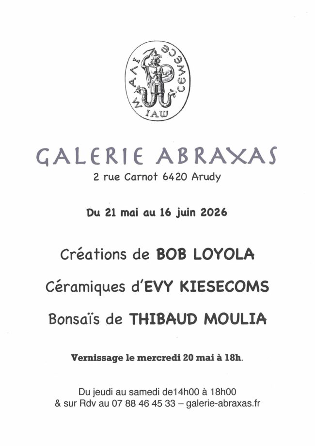 Exposition : Trois regards sur la matière – Bob Loyola, Evy Kiesecoms, Thibaud Moulia