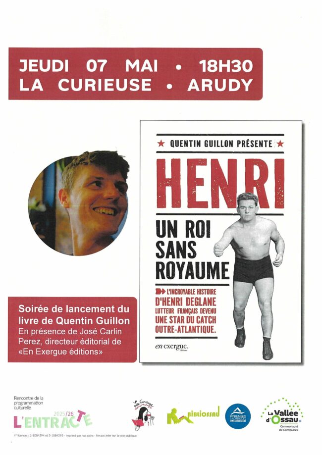 Soirée de lancement du livre de Quentin Guillon : Henri, un roi sans royaume