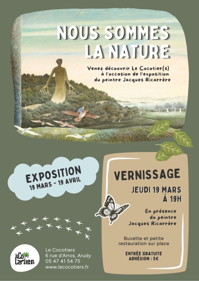 Exposition : Nous sommes la nature – Jacques Ricarrère