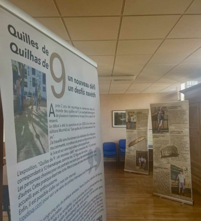 Exposition : Les quilles de neuf s&rsquo;exposent à la Mairie !