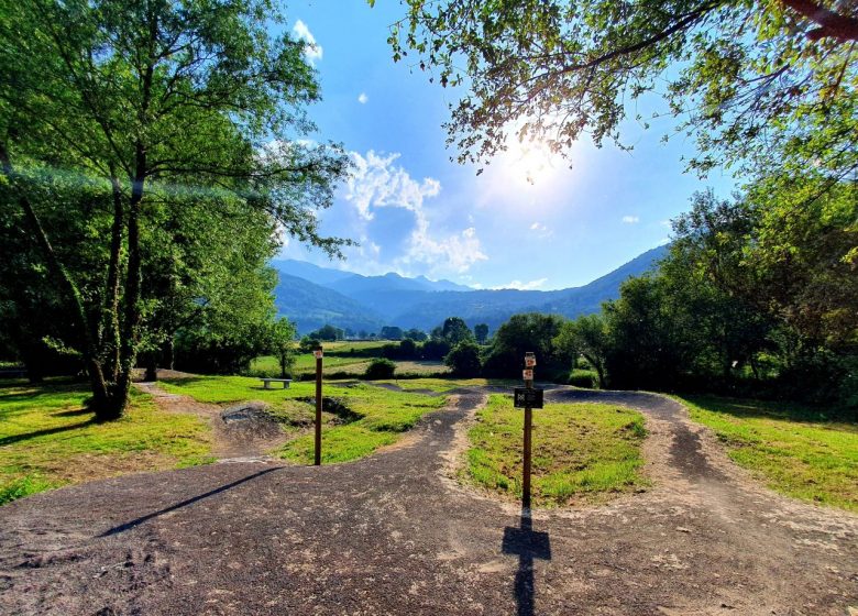 Zona de iniciación a la bicicleta de montaña.