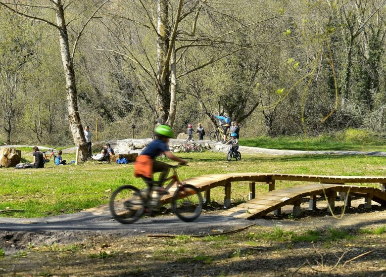 Zona de iniciación a la bicicleta de montaña.